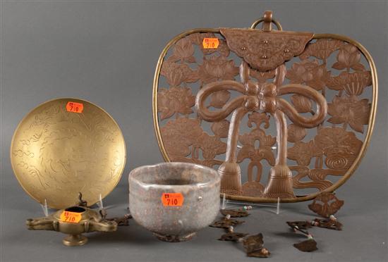 Chinese brass and copper hanging