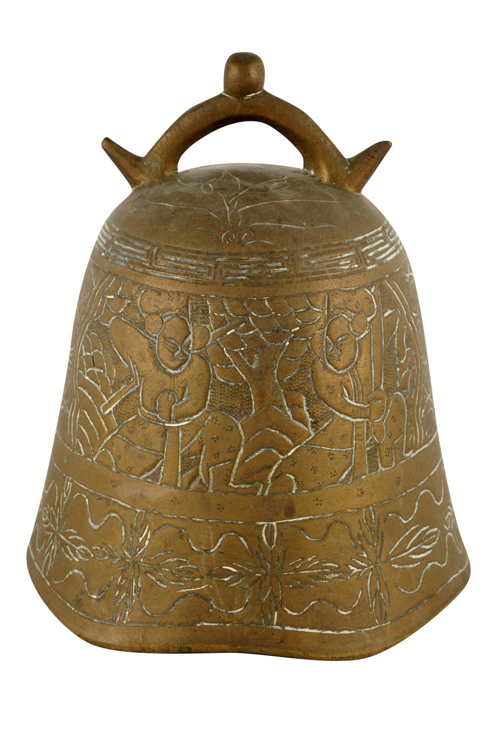 CHINESE BRASS BELLwith chased