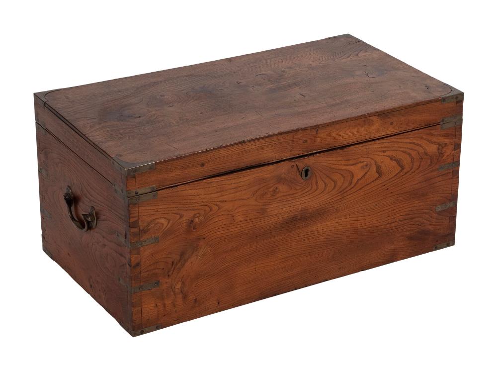 CHINESE BRASS-BOUND CAMPHORWOOD