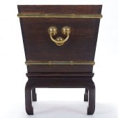 CHINESE BRASS BOUND ROSEWOOD I