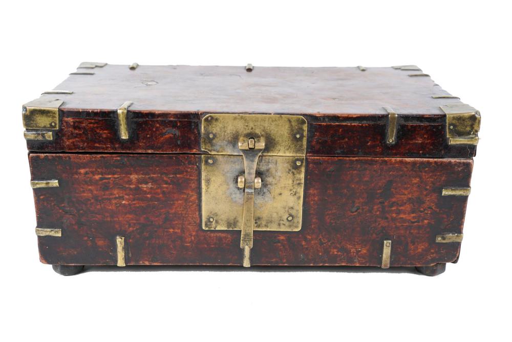 CHINESE BRASS-BOUND SCHOLAR'S