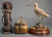 CHINESE BRASS CRICKET BOX, BIS