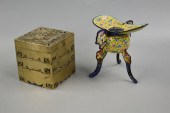 CHINESE BRASS INCENSE BURNER &