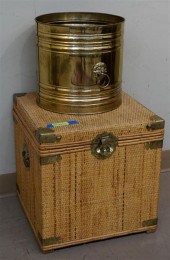 CHINESE BRASS JARDINIèRE AND F
