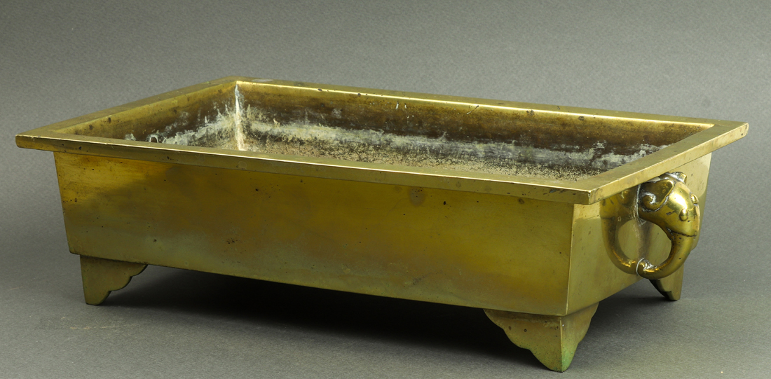 CHINESE BRASS JARDINIERE Chinese