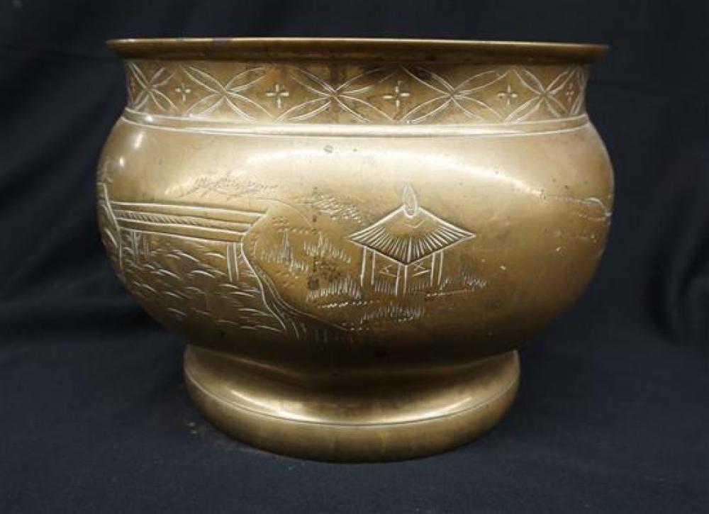 CHINESE BRASS JARDINIèREChinese