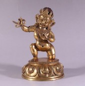 CHINESE BRONZE ACALANTHA BUDDH