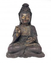 CHINESE BRONZE ALLOY FIGURE OF