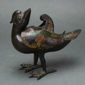 CHINESE BRONZE AND CHAMPLEVE E