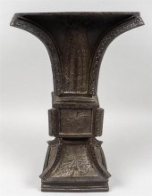 CHINESE BRONZE ARCHAISTIC GU-F