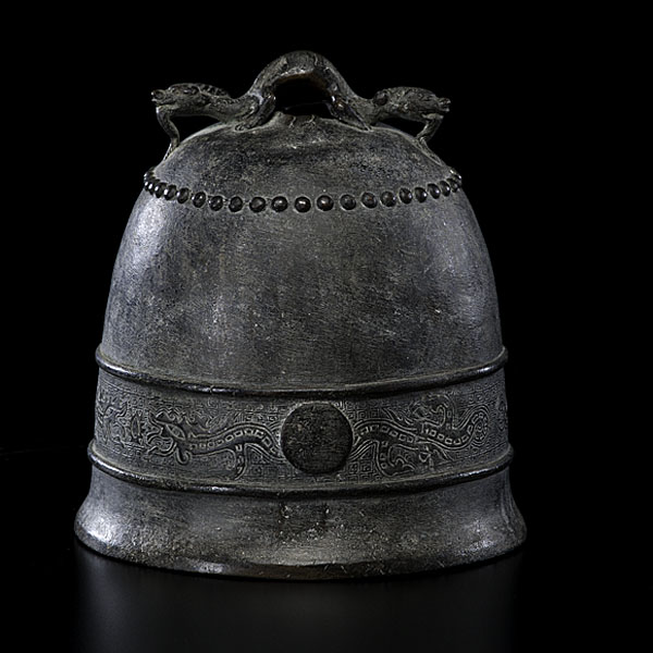 Chinese Bronze Bell Chinese 19th