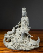 CHINESE BRONZE BODHISATTVA FIG