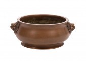 CHINESE BRONZE BOMBE CENSERChi