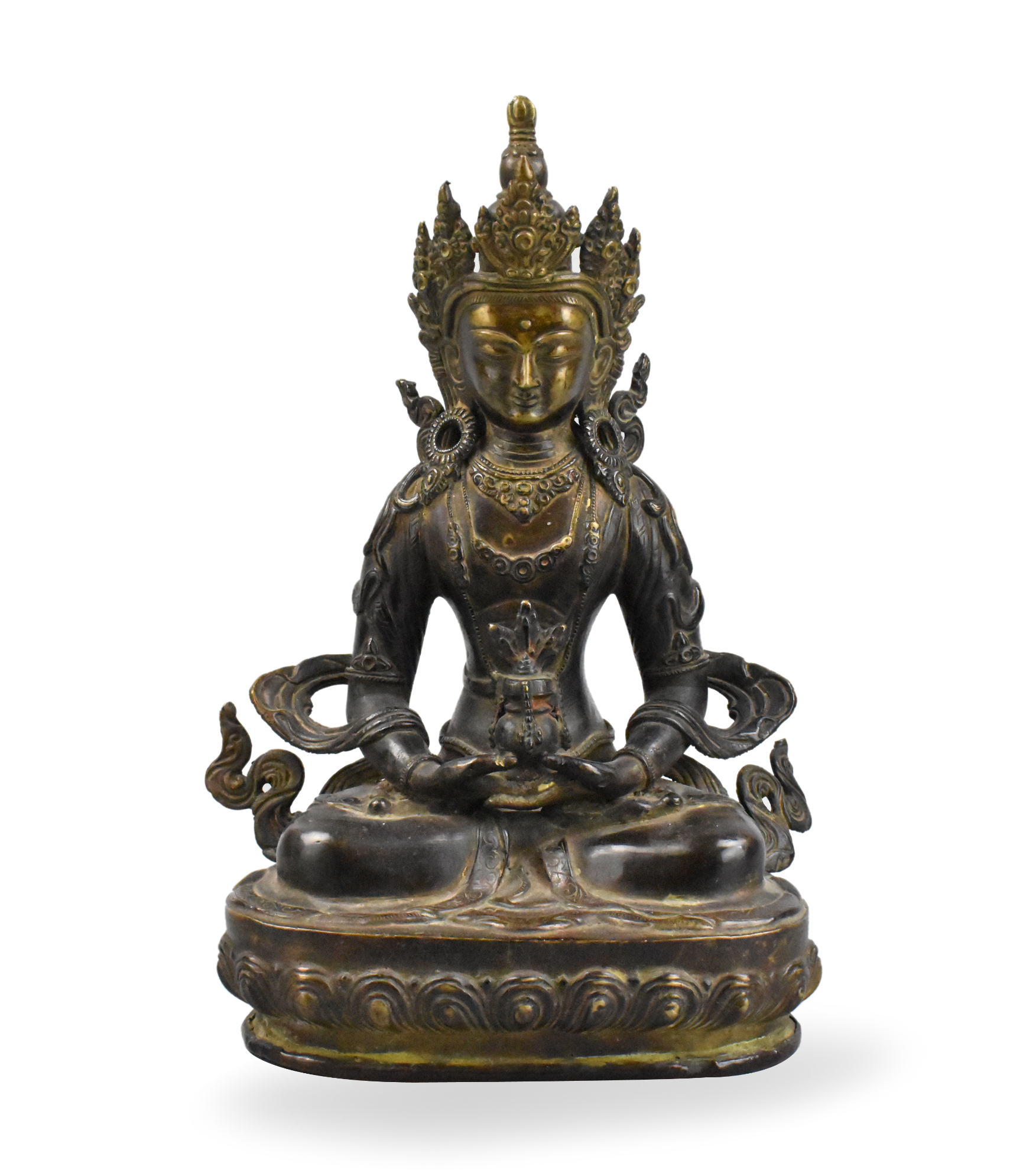 CHINESE BRONZE BUDDHA FIGURE,