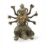 CHINESE BRONZE BUDDHA FIGURE,