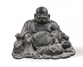 CHINESE BRONZE BUDDHA FIGURE,P