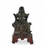 CHINESE BRONZE BUDDHA OF ZHENW