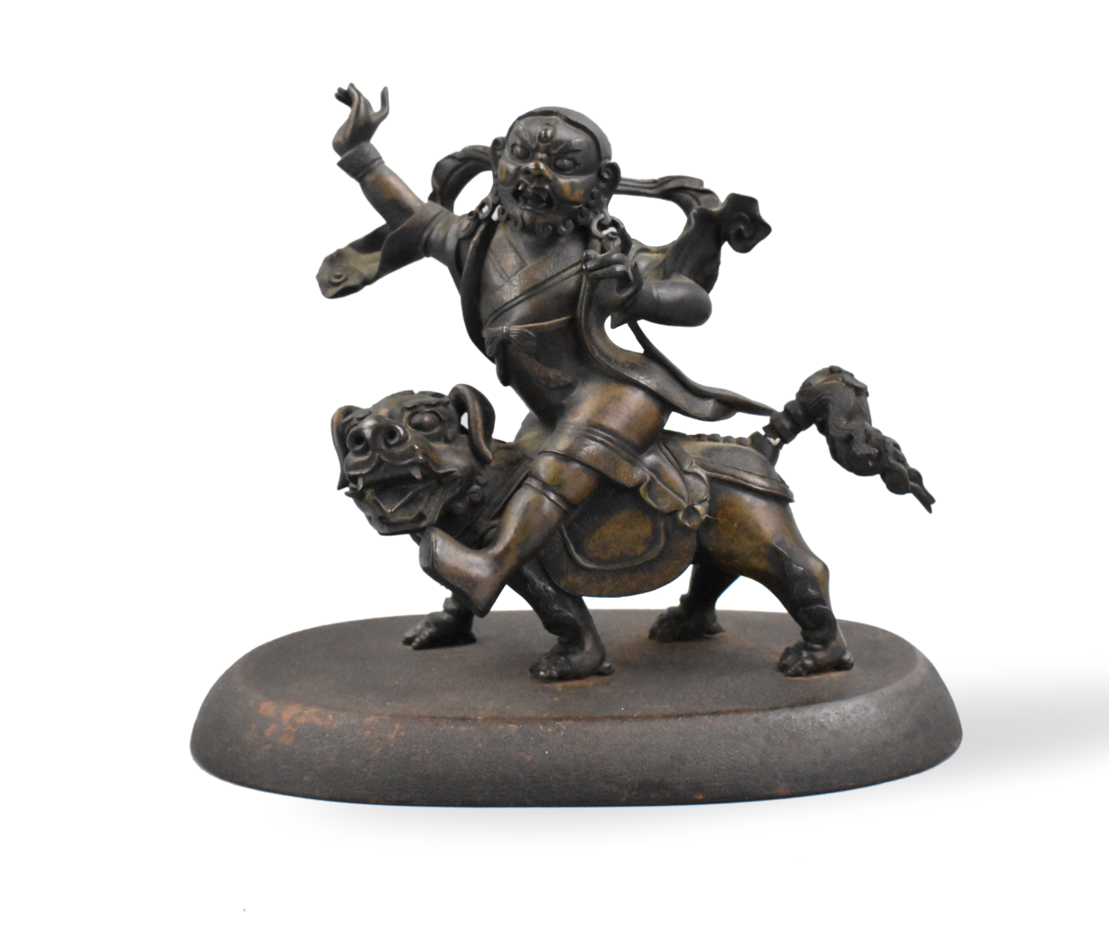 CHINESE BRONZE CAST GUARDIAN