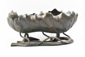 CHINESE BRONZE CAST LOTUS SHAP