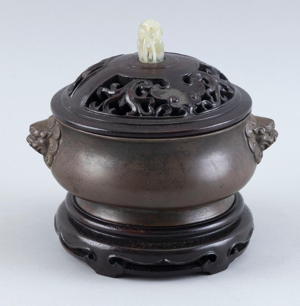 CHINESE BRONZE CENSER 19TH