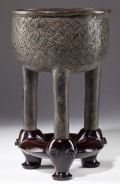 Chinese Bronze Censer Qing Dyn