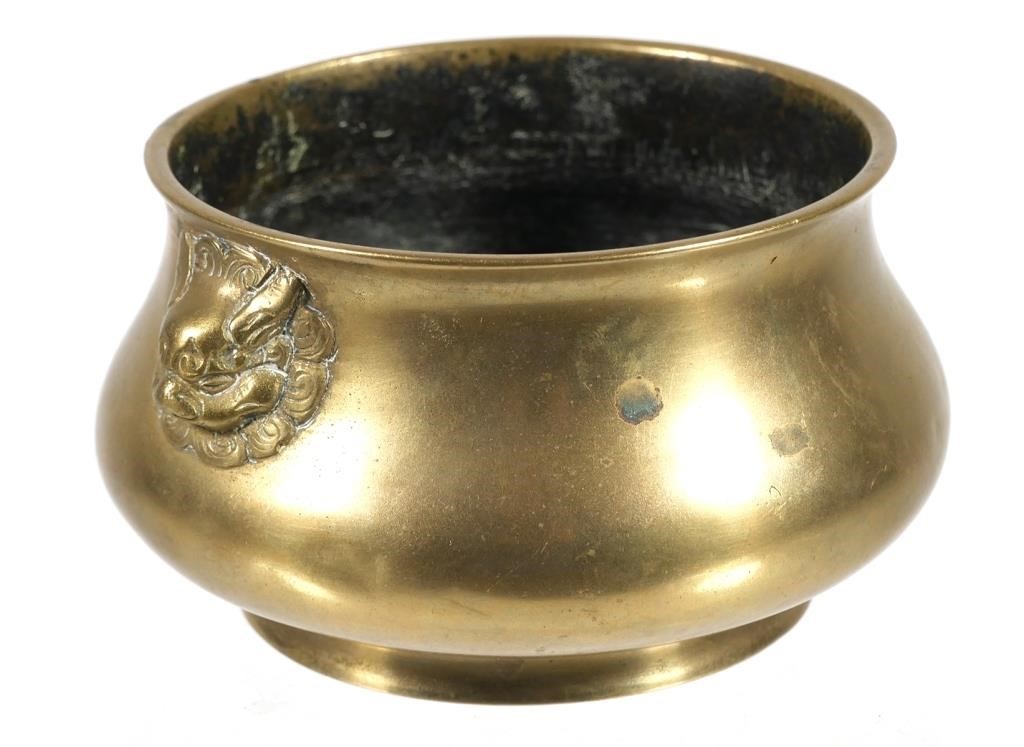 CHINESE BRONZE CENSER, SIGNED,
