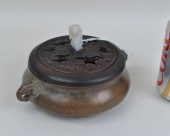 CHINESE BRONZE CENSERwith pier