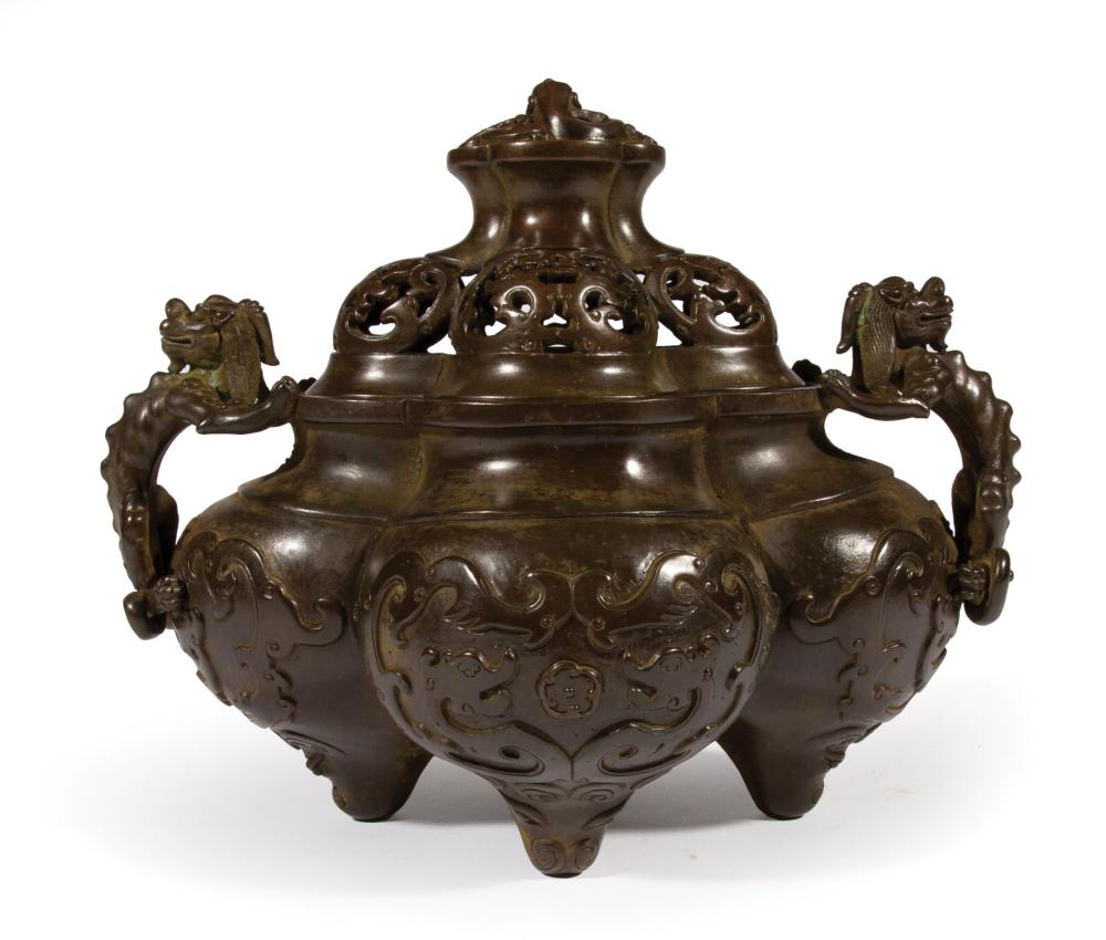 CHINESE BRONZE COVERED