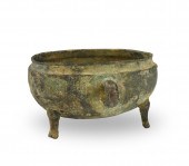 CHINESE BRONZE "DUN" CUP, WARR