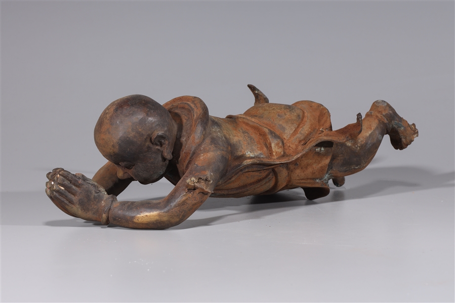 Chinese bronze figure of a child