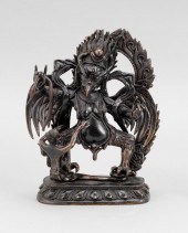 CHINESE BRONZE FIGURE OF GARUD