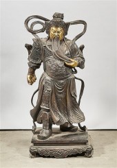 Chinese bronze figure of Guand