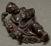 Chinese bronze figure of Liu H