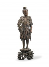 CHINESE BRONZE FIGURE OF SHENN