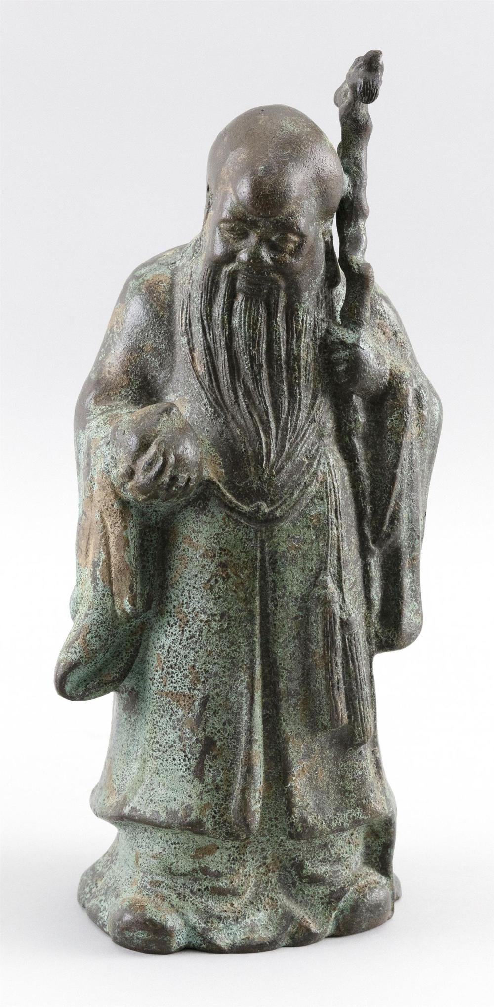CHINESE BRONZE FIGURE OF SHOU LAO