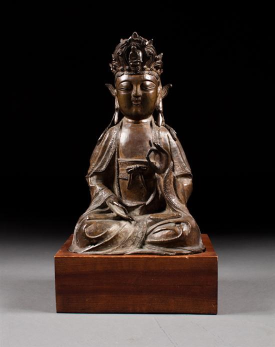 Chinese bronze figure of the Buddha