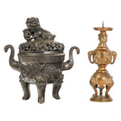 CHINESE BRONZE FOO DOG CENSOR