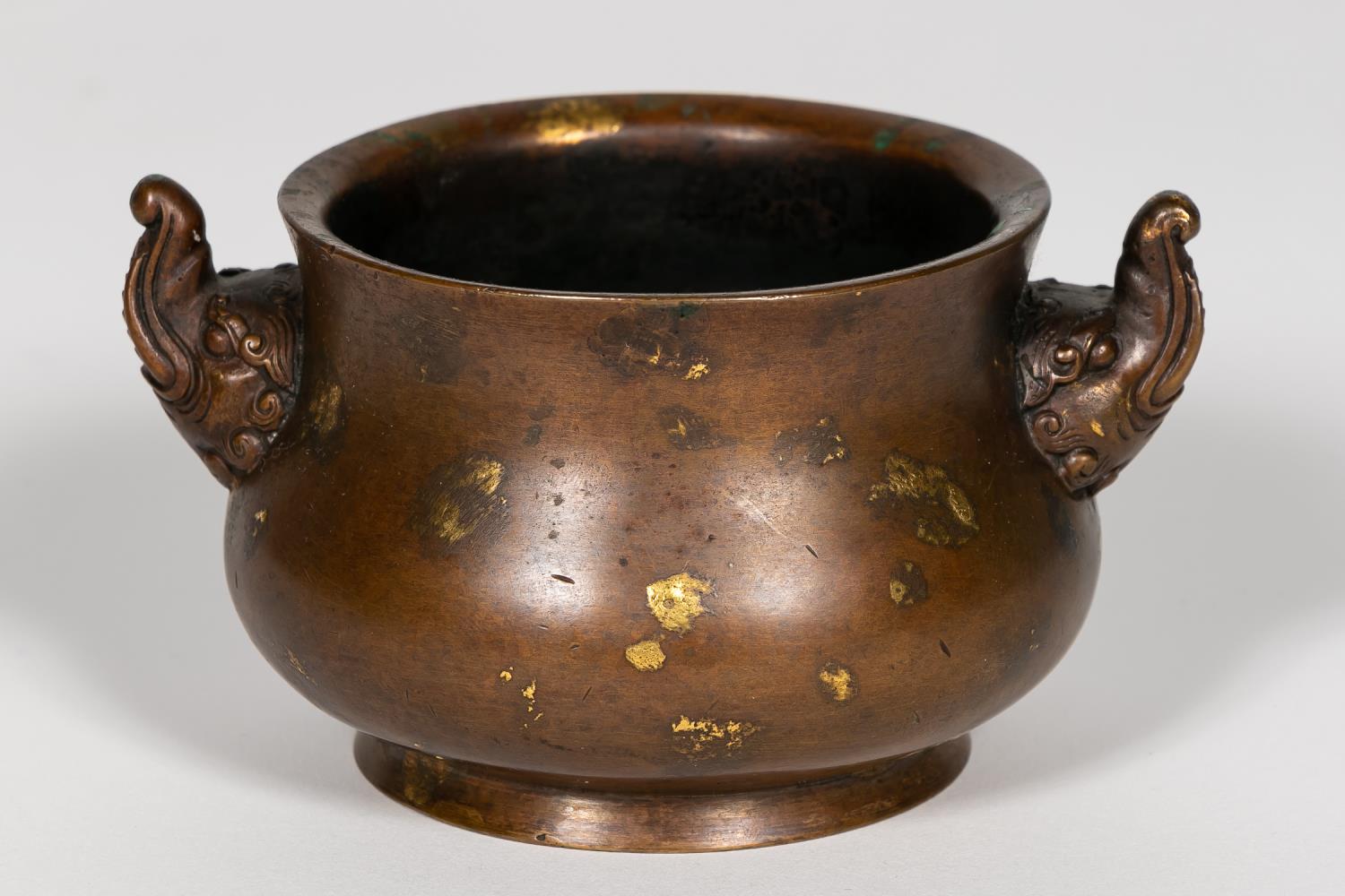CHINESE BRONZE GOLD SPLASH