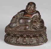 CHINESE BRONZE LAUGHING BUDDHA