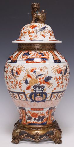 CHINESE BRONZE-MOUNTED IMARI