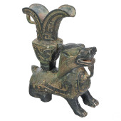CHINESE BRONZE QILIN GUARDIAN