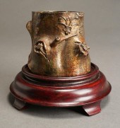 CHINESE BRONZE SCHOLAR'S BRUSH
