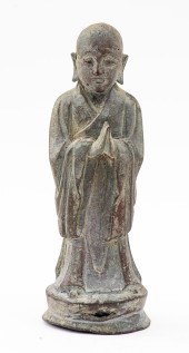 CHINESE BRONZE SCULPTURE OF A