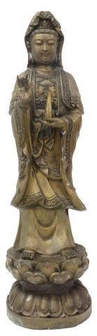 CHINESE BRONZE STATUE, STANDING