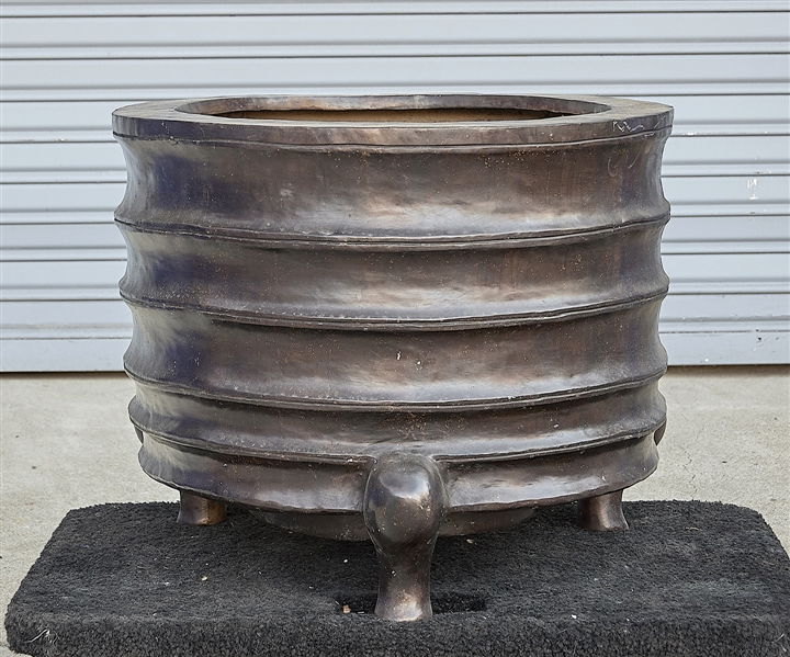 Chinese bronze tripod censer;