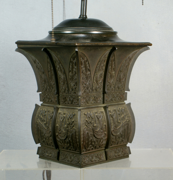 Chinese bronze vase, a copy of a