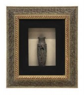 CHINESE BRONZE VASE IN SHADOWB