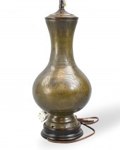 CHINESE BRONZE VASE WITH INCIS