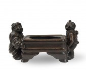 CHINESE BRONZE WASHER POT W/ C