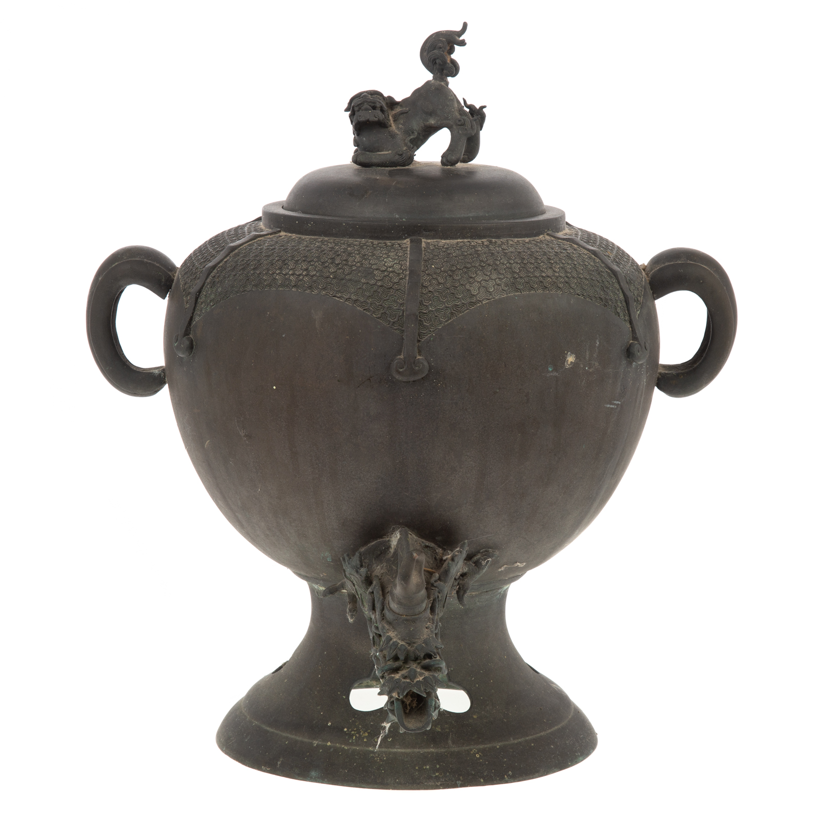 CHINESE BRONZE WINE CISTERN Jiaqing